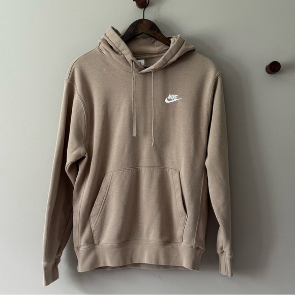 NIKE HOODIE TAUPE SIZE SMALL EUC - Picture 1 of 4